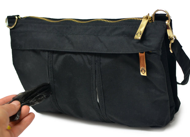 OLD Peke-buo™ LX Gold BLACK Diaper Changing Bag