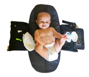 OLD Peke-buo™ LX Gold BLACK Diaper Changing Bag